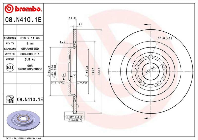 Brake Kit, disc brake BEYOND LINE - EV KT 08 027 - image 3