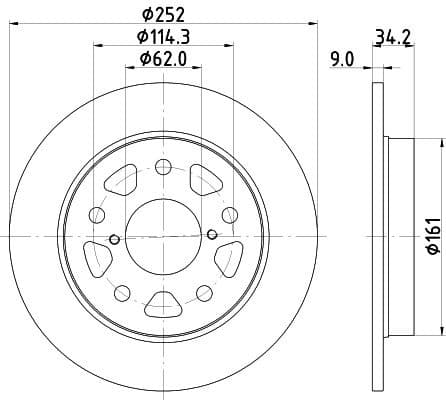 Brake Disc PRO 8DD 355 132-191 - image 4