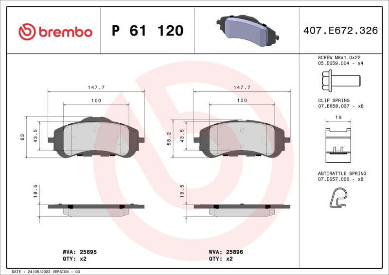 Brake Pad Set, disc brake PRIME LINE P61120 - image 3