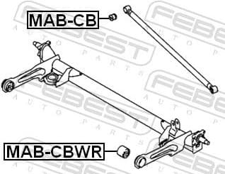 Bushing, axle beam MAB-CBWR - image 2