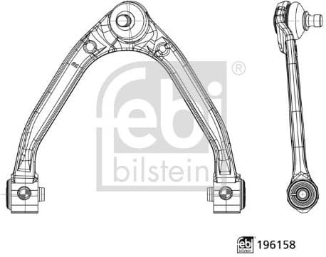 Control/Trailing Arm, wheel suspension 196158