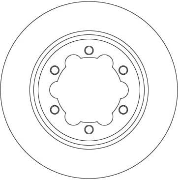 Brake Disc TRW SINGLE DF6774S