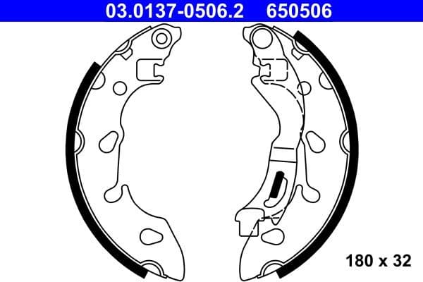 Brake Shoe Set 03.0137-0506.2 - image 2
