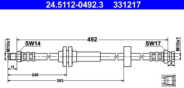 Brake Hose 24.5112-0492.3 - image 2