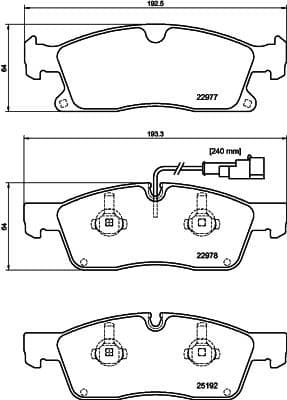 Brake Pad Set, disc brake 8DB 355 039-871