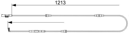 Warning Contact, brake pad wear 1 987 473 580 - image 10