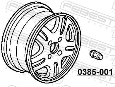 Wheel Nut 0385-001 - image 2