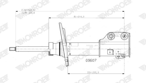 Shock Absorber MONROE ORIGINAL (Gas Technology) G9607 - image 2