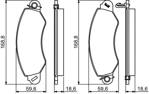 Brake Pad Set, disc brake 0986494300 - image 6