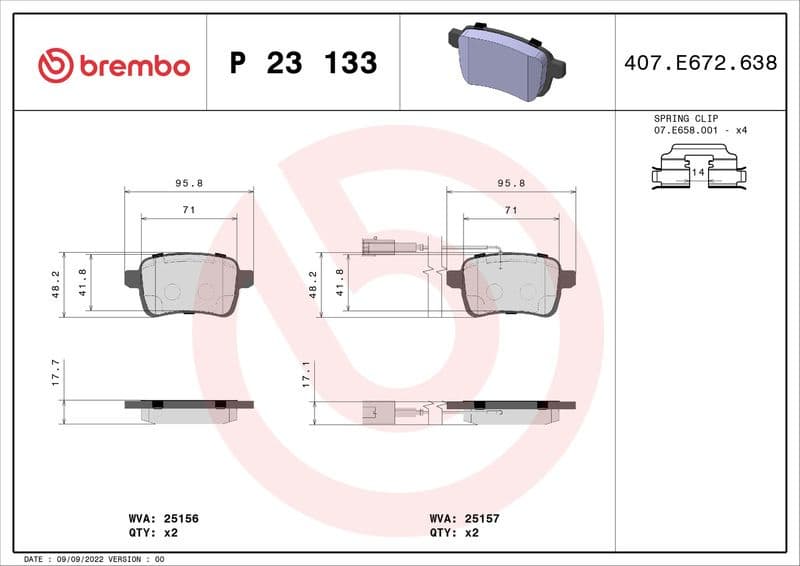 Brake Pad Set, disc brake PRIME LINE P23133 - image 3