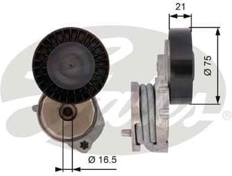 Belt Tensioner, V-ribbed belt DriveAlign™ T39116