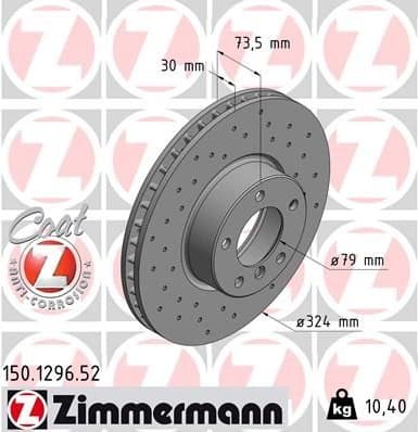 Brake Disc SPORT BRAKE DISC Z 150.1296.52