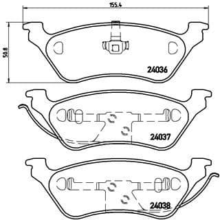 Brake Pad Set, disc brake PRIME LINE P11014