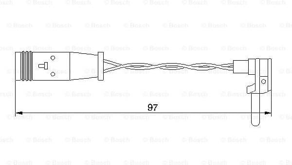 Warning Contact, brake pad wear 1987474966 - image 5