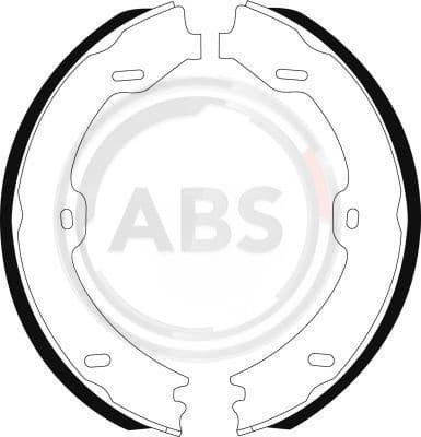 Brake Shoe Set, parking brake 9141