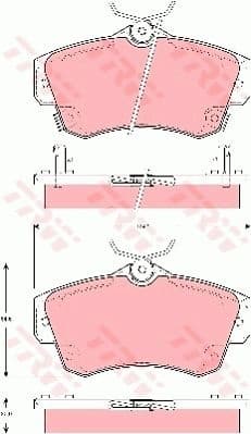 Brake Pad Set, disc brake COTEC GDB4118
