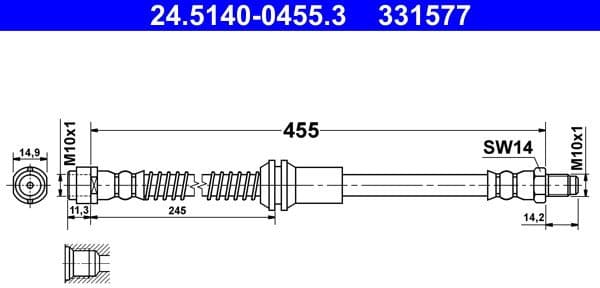 Brake Hose 24.5140-0455.3 - image 3