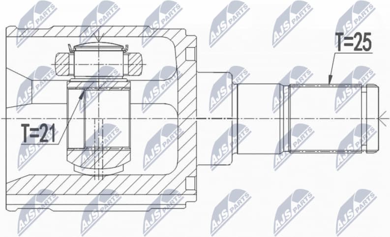 Joint Kit, drive shaft NPW-HY-554