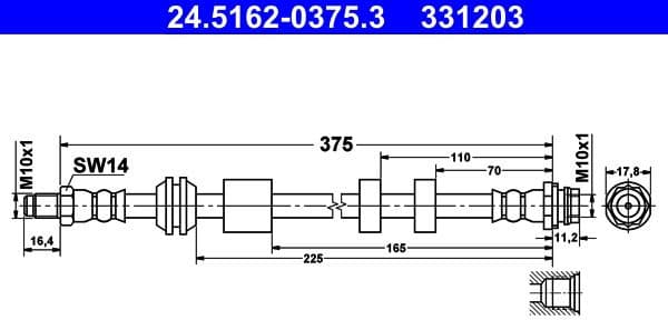 Brake Hose 24.5162-0375.3 - image 2