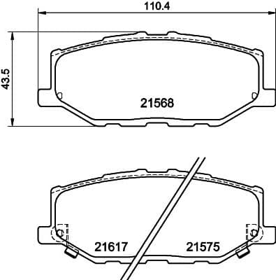 Brake Pad Set, disc brake 8DB 355 040-421 - image 4