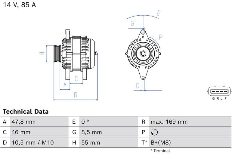 Alternator 0986085160