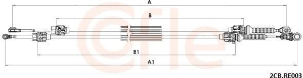 Cable Pull, manual transmission 92.2CB.RE003