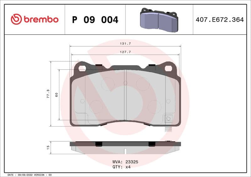 Brake Pad Set, disc brake PRIME LINE P09004 - image 3
