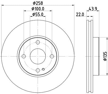 Brake Disc PRO 8DD 355 131-821