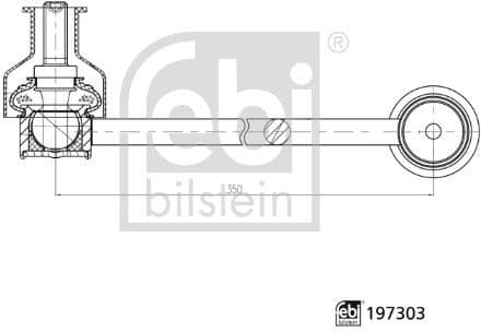 Link/Coupling Rod, stabiliser bar 197303