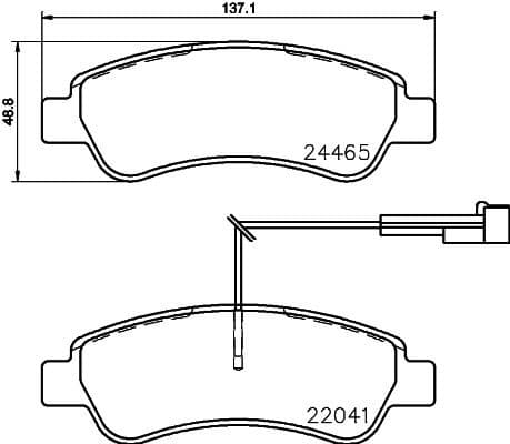 Brake pads rear, Top Quality P61125 - image 4