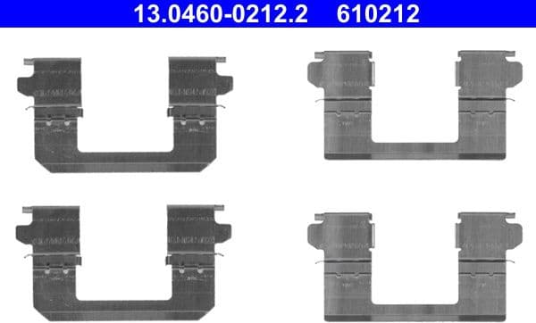 Accessory Kit, disc brake pad 13.0460-0212.2 - image 2