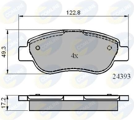 Brake pads front CBP01738