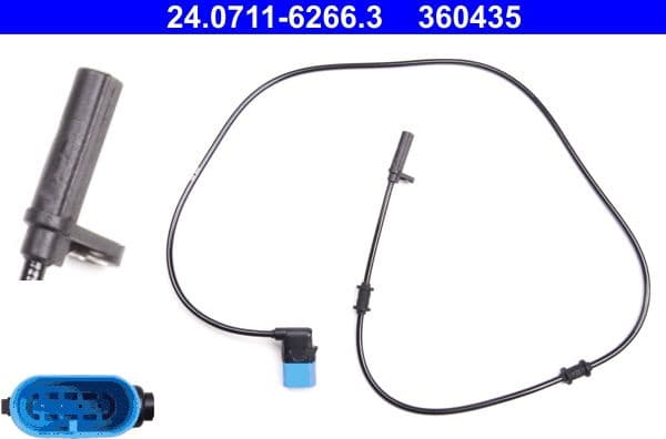 Sensor, wheel speed 24.0711-6266.3