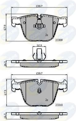 Brake pads rear CBP01794