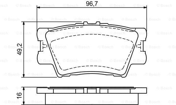 Brake Pad Set, disc brake 0986494154 - image 7