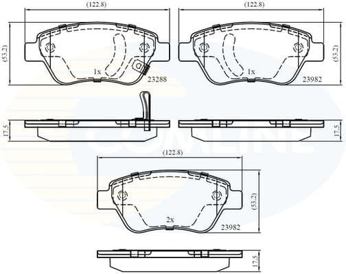 Brake pads front CBP31594