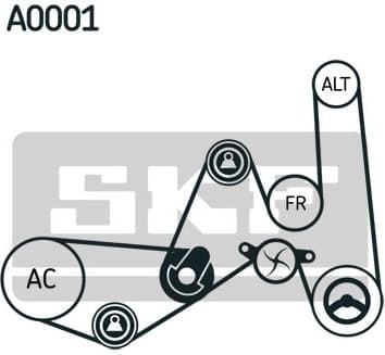 V-ribbed Belt Set VKMA 31051 - image 2