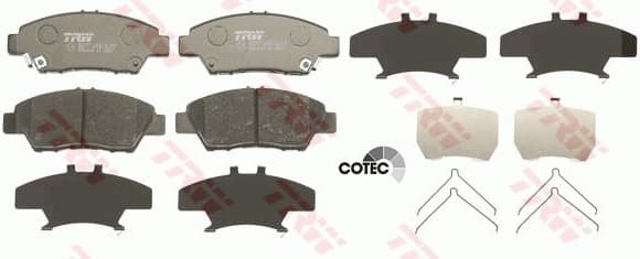 Brake Pad Set, disc brake COTEC GDB3493