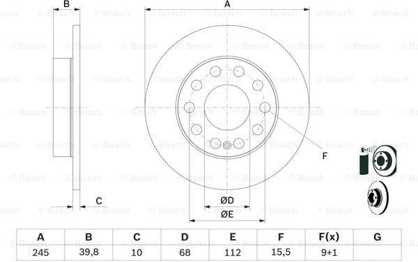 Brake Disc 0986478986 - image 5