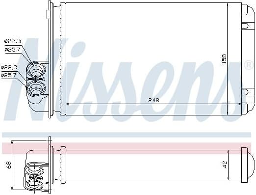 Heat Exchanger, interior heating ** FIRST FIT ** 72936