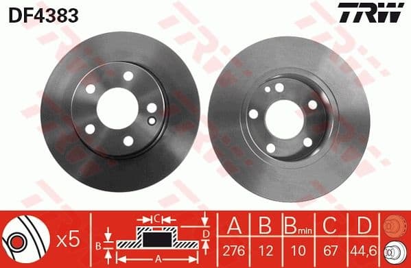 Brake Disc DF4383