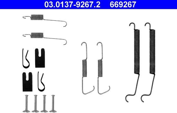 Accessory Kit, brake shoes 03.0137-9267.2 - image 2