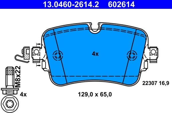 Brake Pad Set, disc brake 13046026142 - image 2