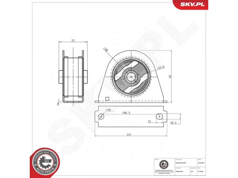 Mounting, engine 75SKV097 - image 6