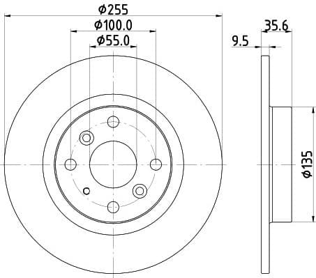 Brake Disc PRO 8DD 355 134-831 - image 4