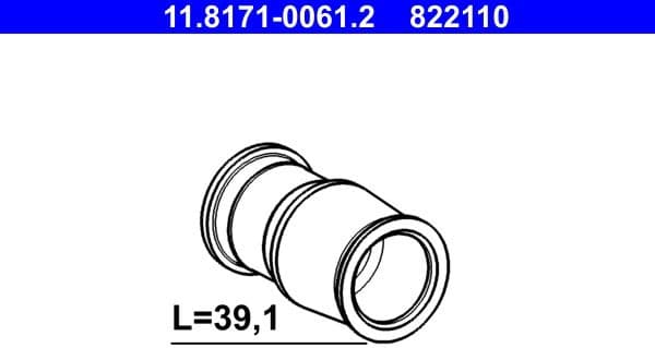 Guide Sleeve, brake caliper 11.8171-0061.2 - image 2
