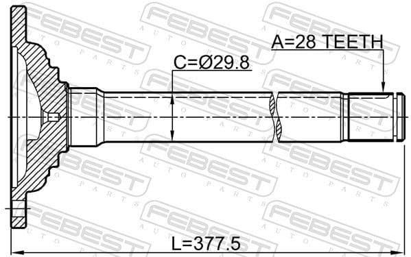 Drive Shaft 0412-KB4FRH - image 2