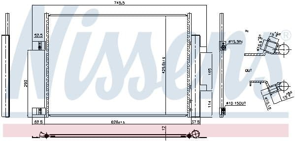 Condenser, air conditioning ** FIRST FIT ** 941008