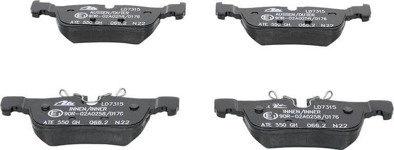 Brake Pad Set, disc brake ATE Ceramic 13047073152 - image 3