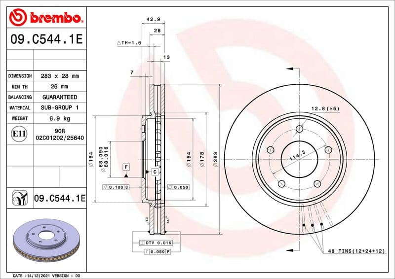 Brake Kit, disc brake BEYOND LINE - EV KT 08 018